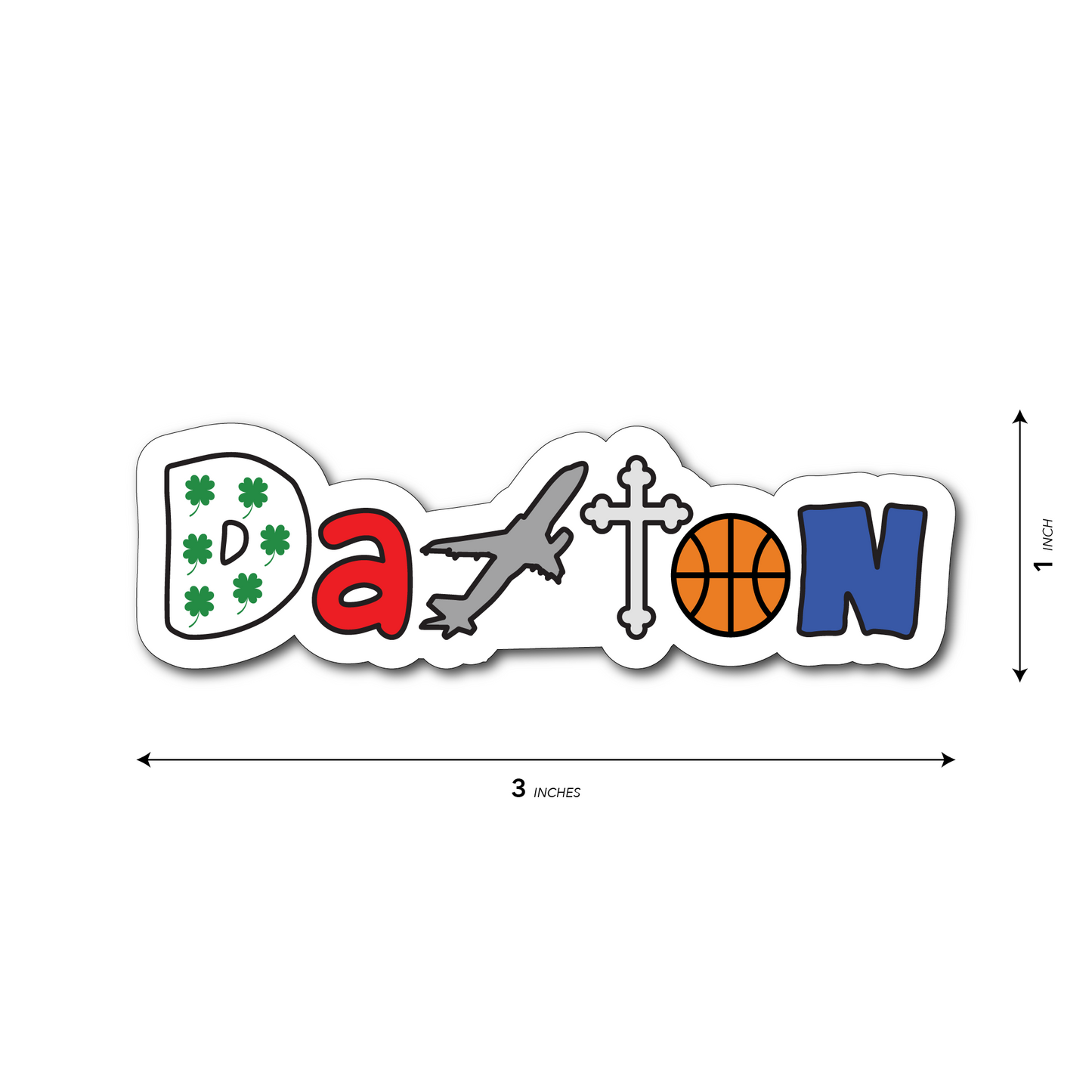 Dayton Fun Script Sticker