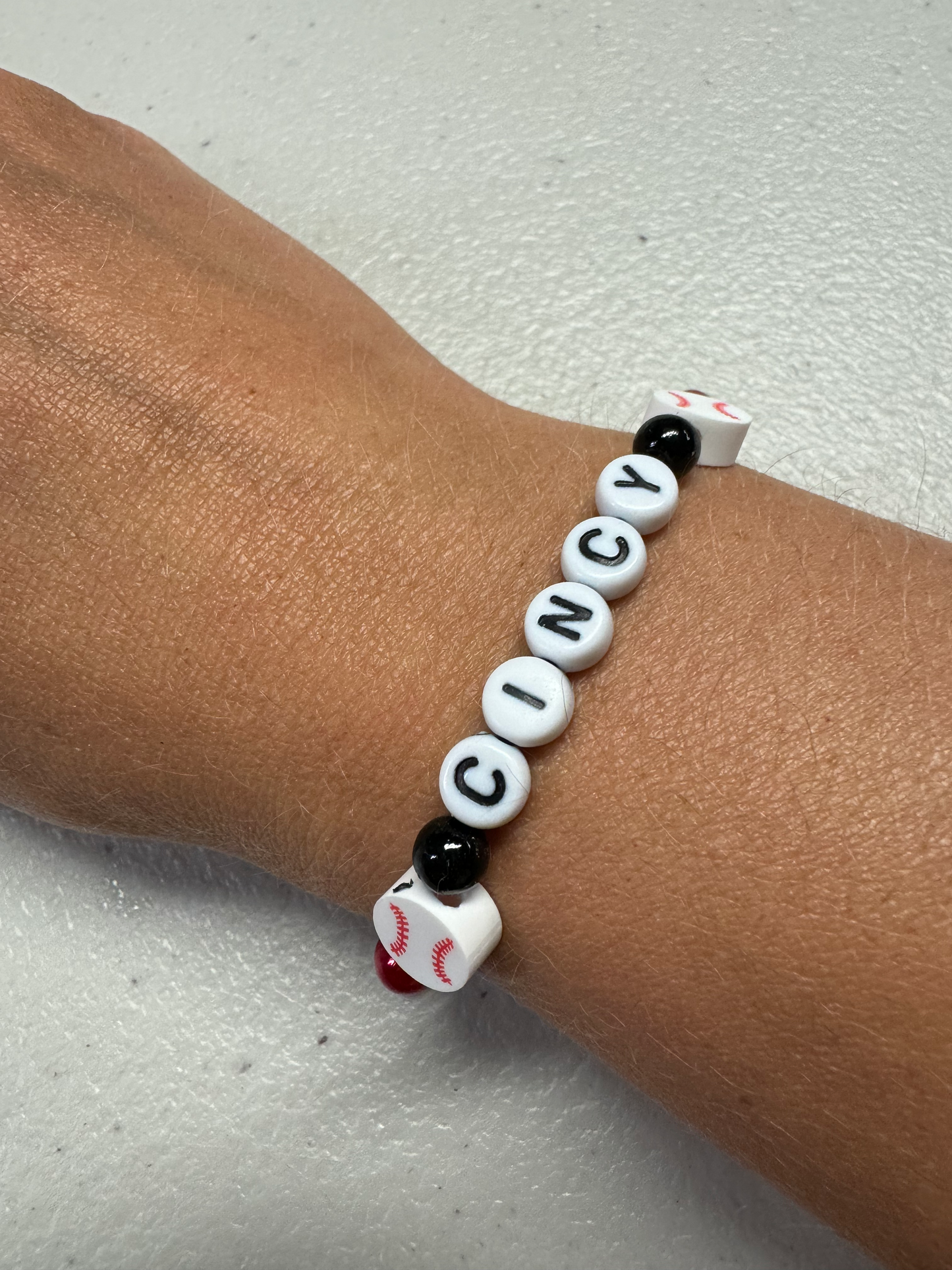 Cincy Baseball Bracelet