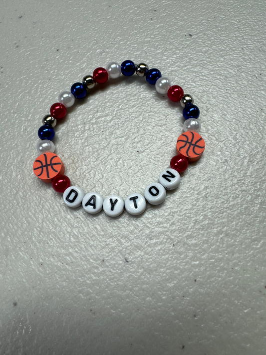 Dayton Basketball Bracelet