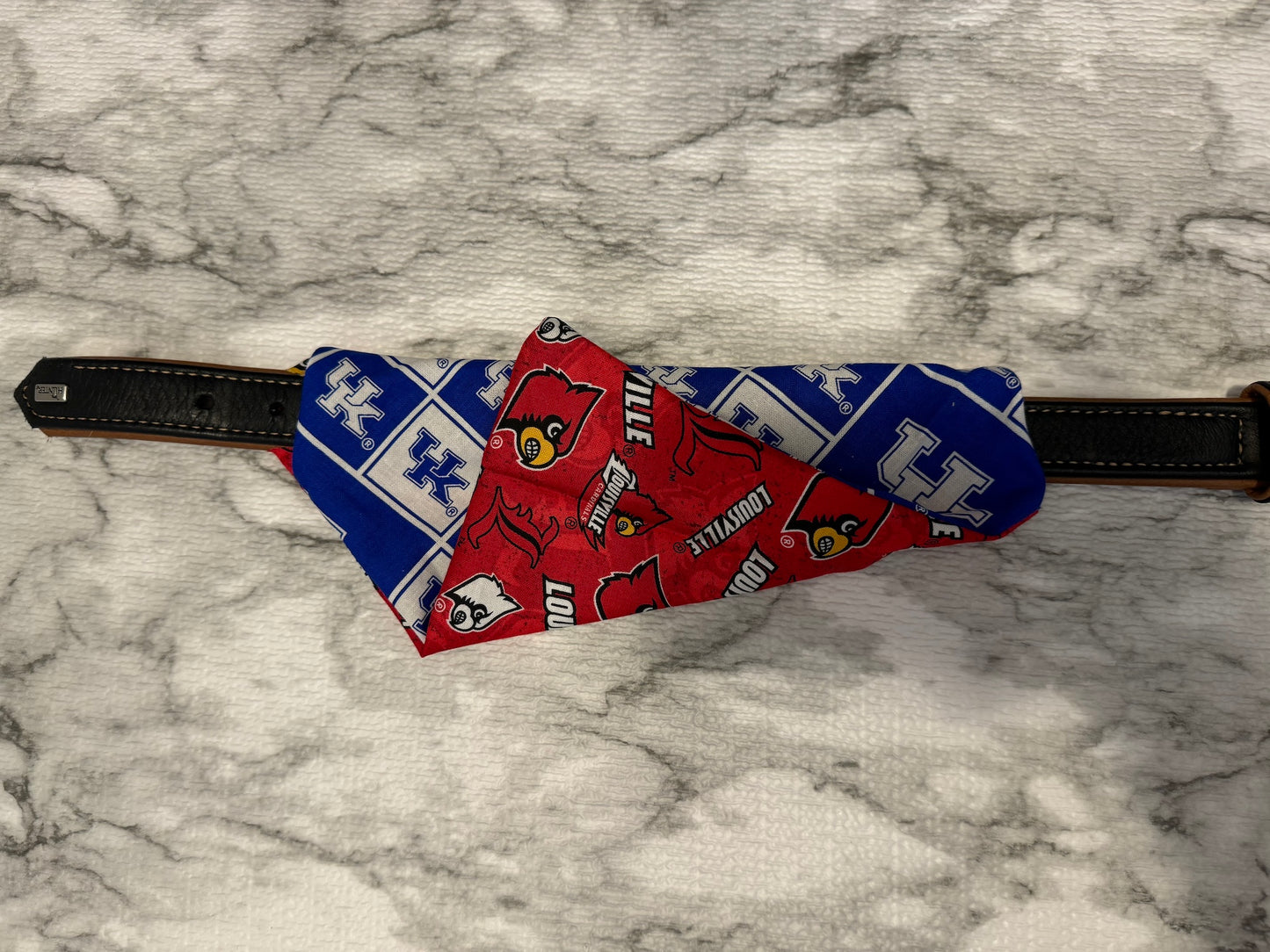 Reversible Collar Loop Pet Bandana Kentucky and Louisville