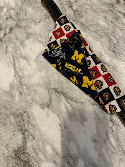 Reversible Collar Loop Pet Bandana Michigan and Ohio State