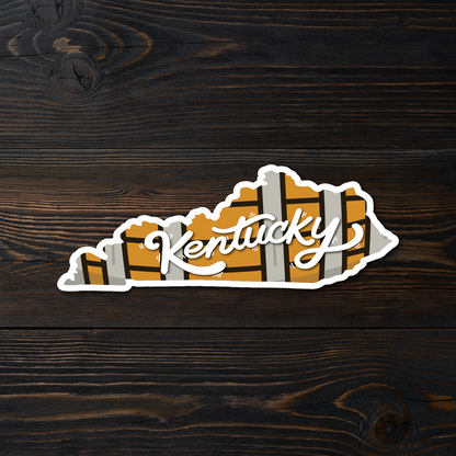 State of Kentucky Bourbon Barrel Sticker