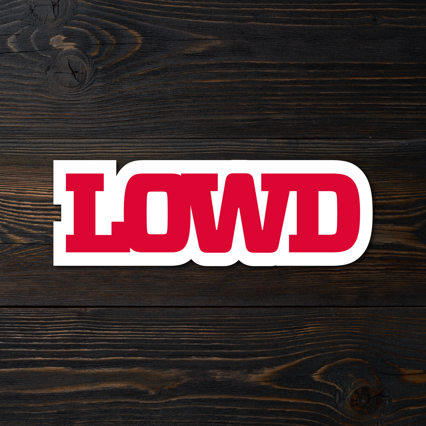 LOWD Dayton Red Sticker