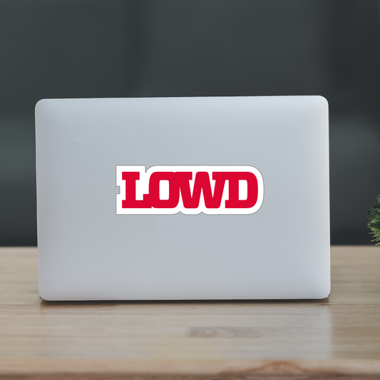 LOWD Dayton Red Sticker