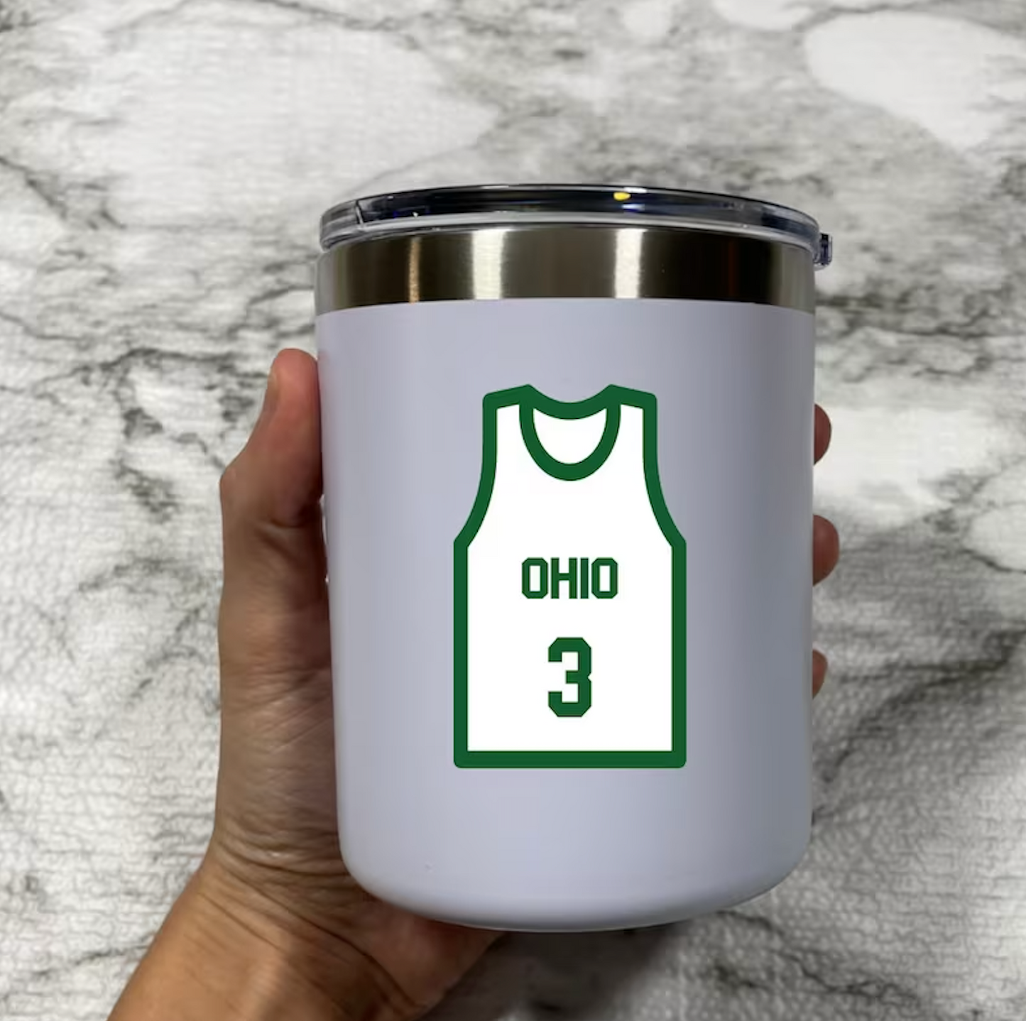 Ohio Jersey 12 ox Tumbler