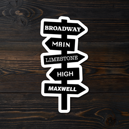 Lexington Street Sign Sticker