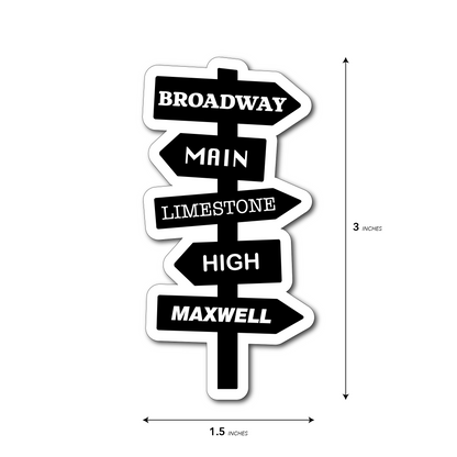 Lexington Street Sign Sticker