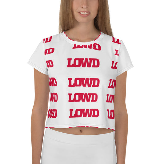 LOWD All-Over Print Crop Tee