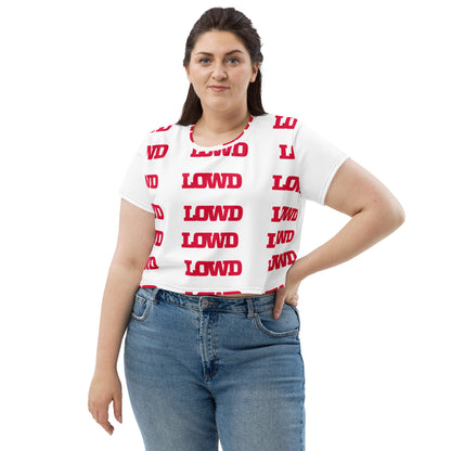 LOWD All-Over Print Crop Tee