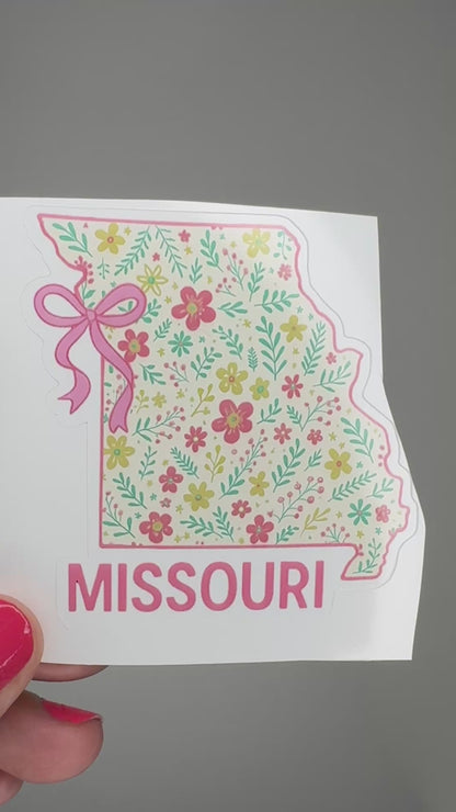 Missouri Floral State Sticker