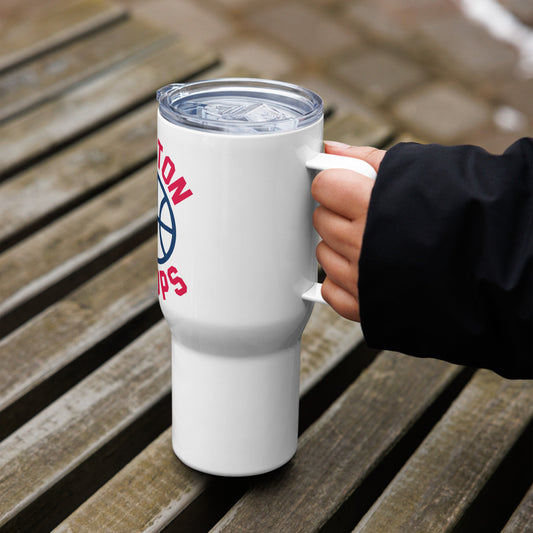 Dayton Hoops Travel mug with a handle