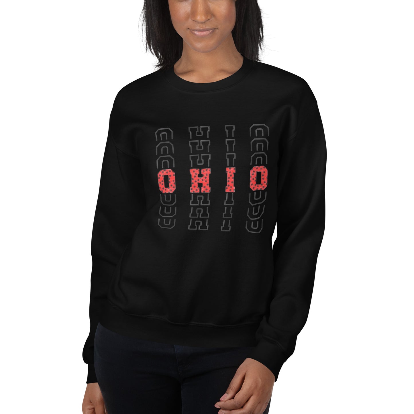 Polka Dot Red OHIO Sweatshirt