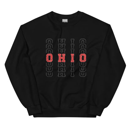 Polka Dot Red OHIO Sweatshirt