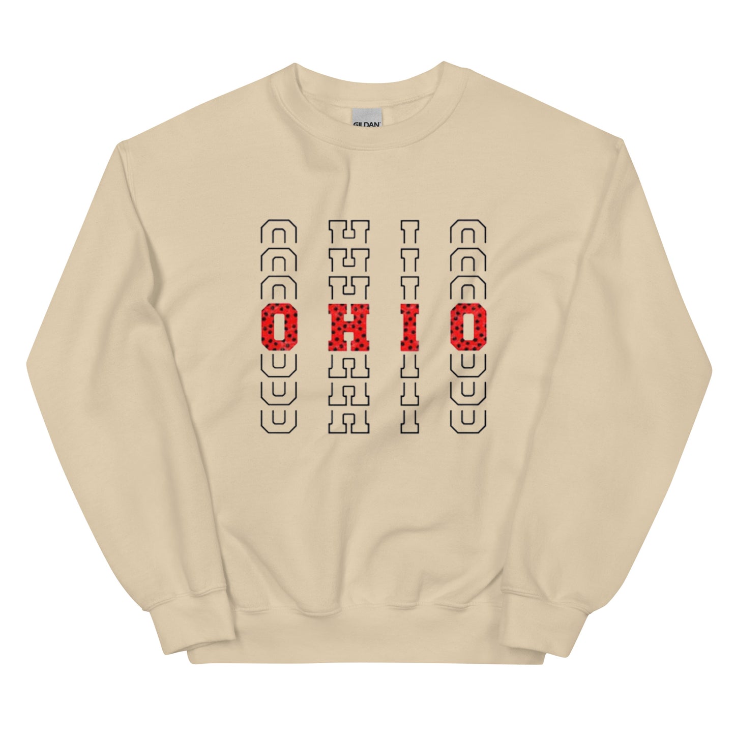 Polka Dot Red OHIO Sweatshirt