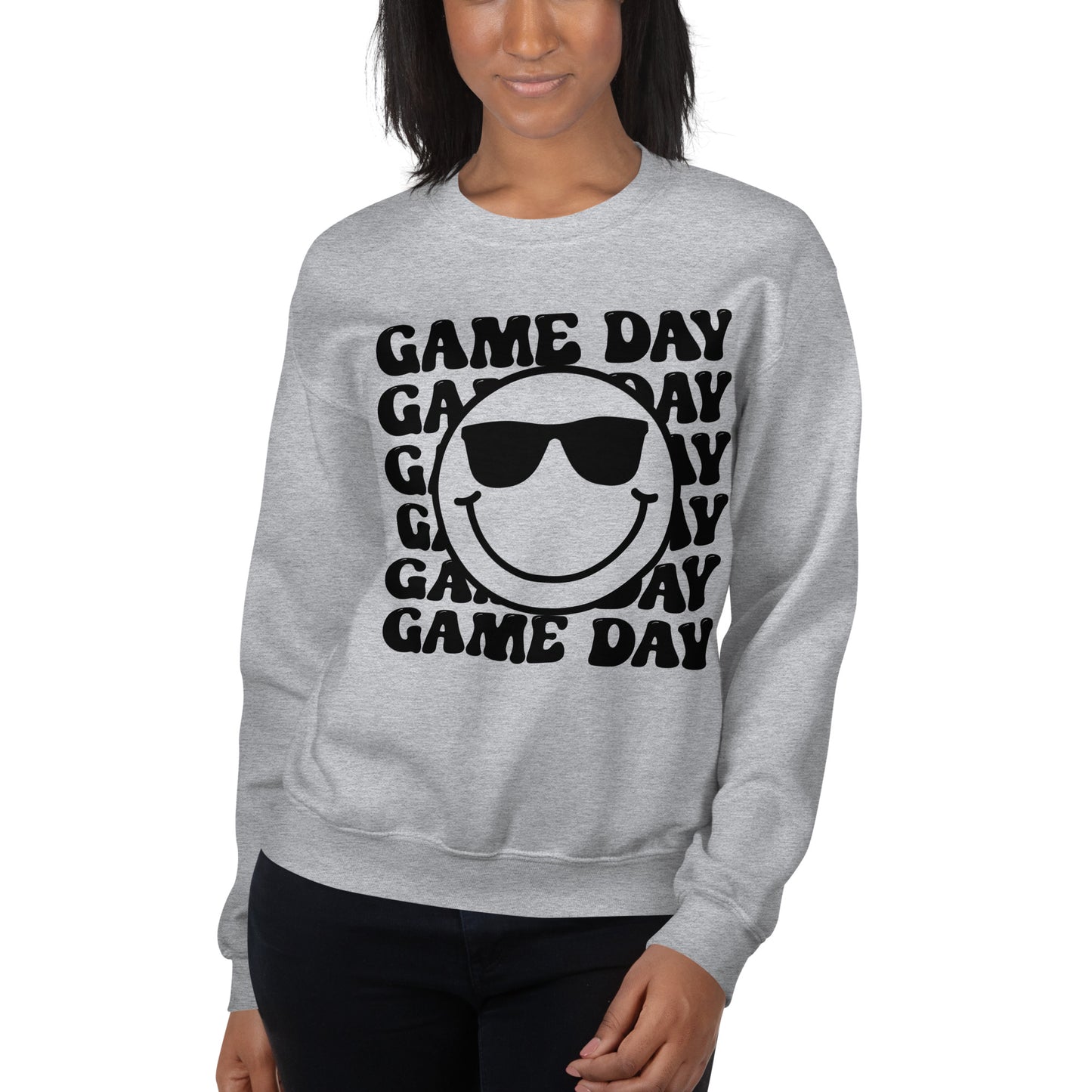 Smiley Face Game Day Sweatshirt