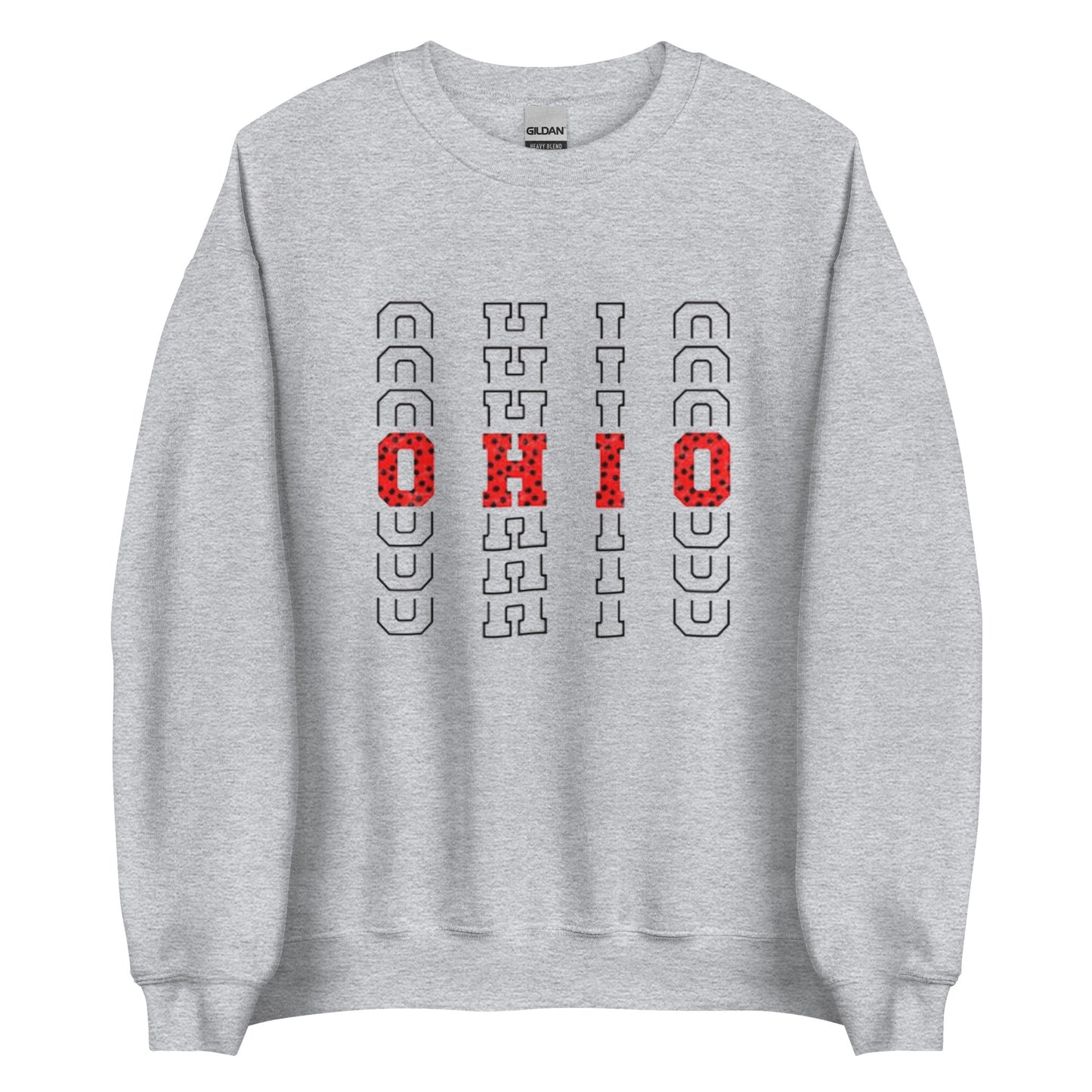 Polka Dot Red OHIO Sweatshirt