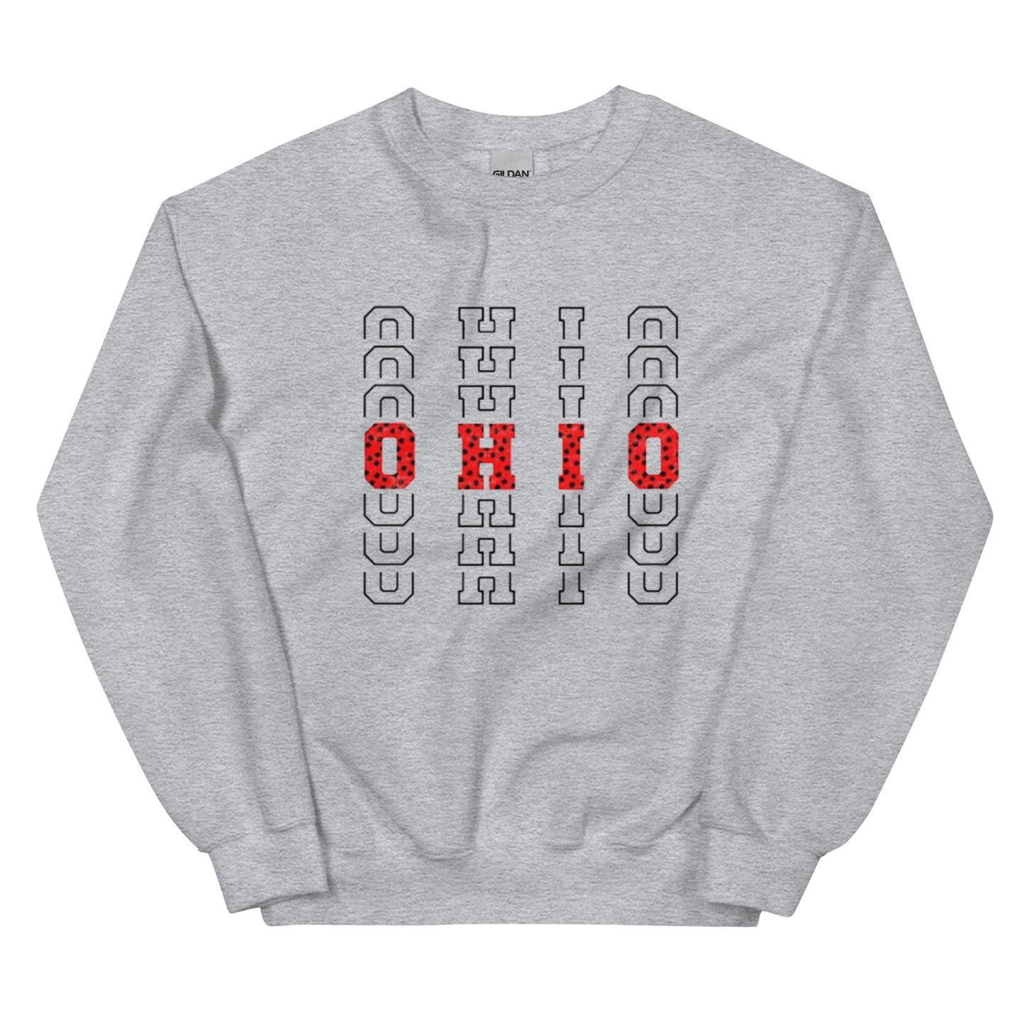 Polka Dot Red OHIO Sweatshirt