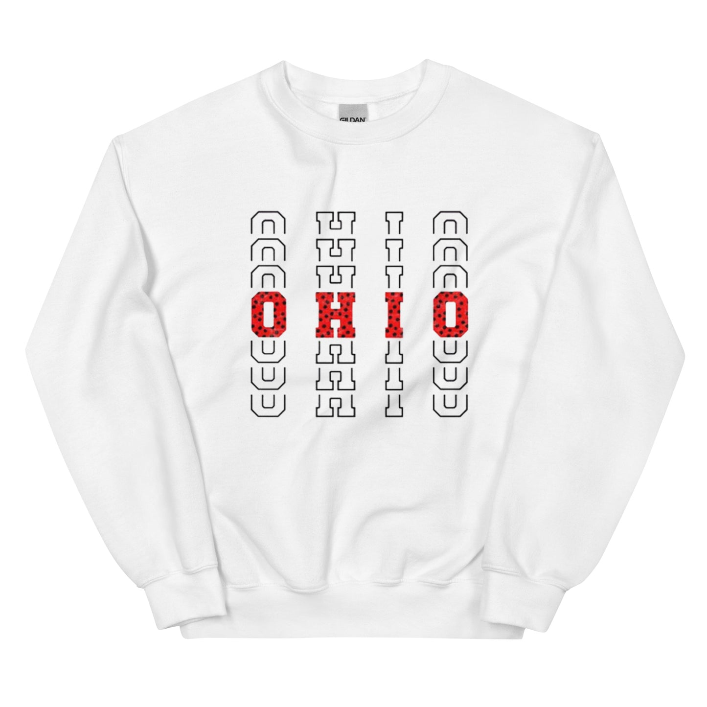 Polka Dot Red OHIO Sweatshirt