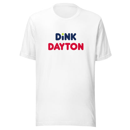 Dink Dayton Red Pickleball t-shirt